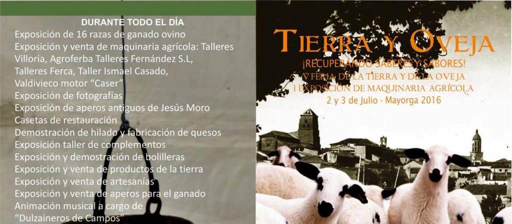 Cartel de la Feria de la Tierra y la Oveja de Mayorga