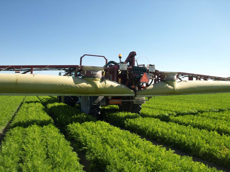 Gracias al sistema de aire de los brazos Twin de HARDI evitamos la deriva