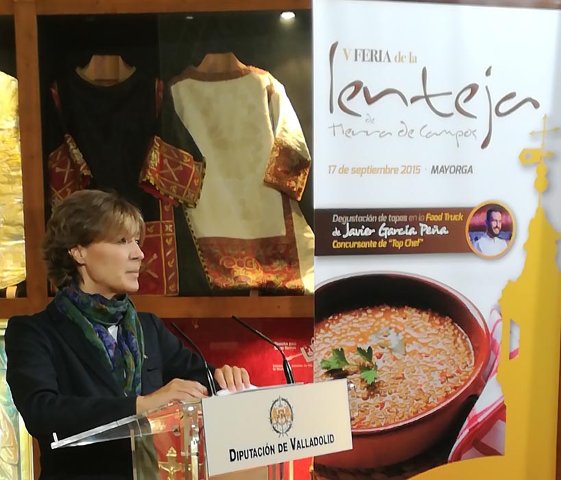 Isabel G. Tejerina en la Feria de la Lenteja