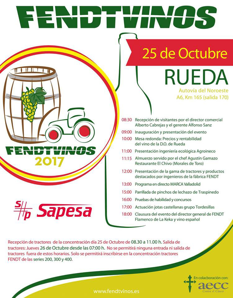 SAPESA organiza este miércoles 25 de octubre FENDTVINOS