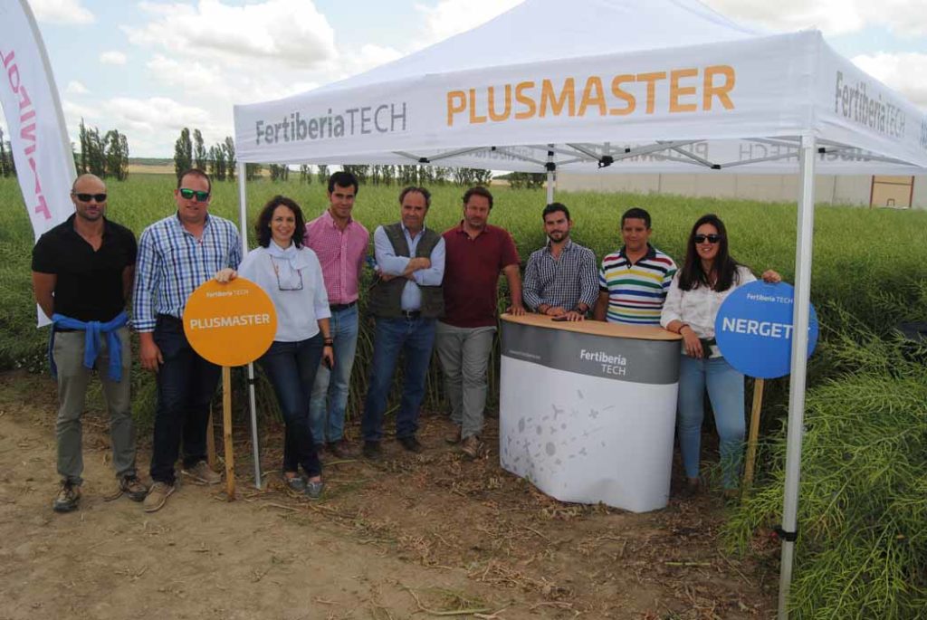 El stand de Fertiberia Tech en la finca Cirajas