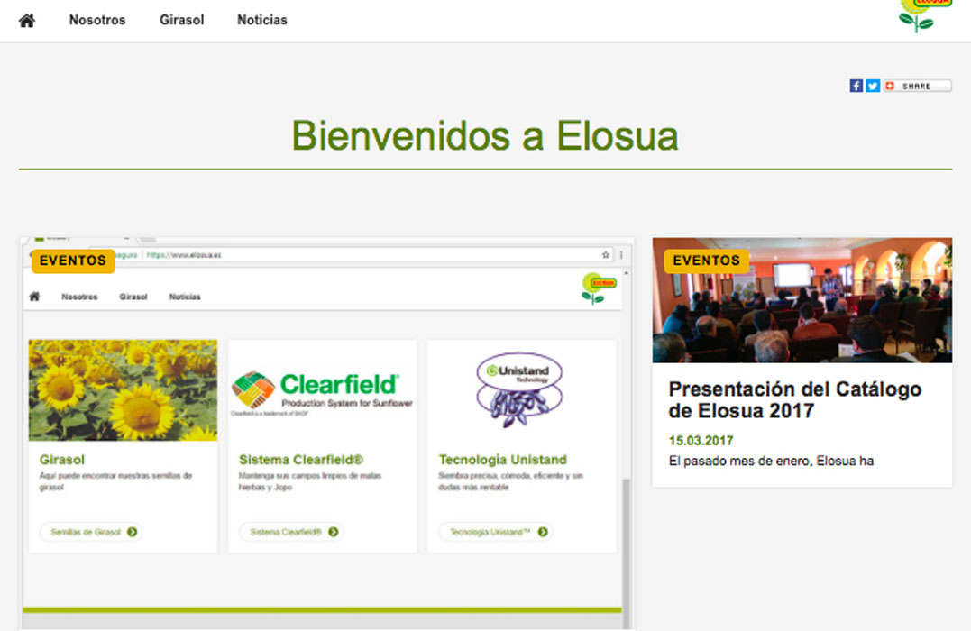 Elosua lanza su nueva web con todo su catálogo e información técnica