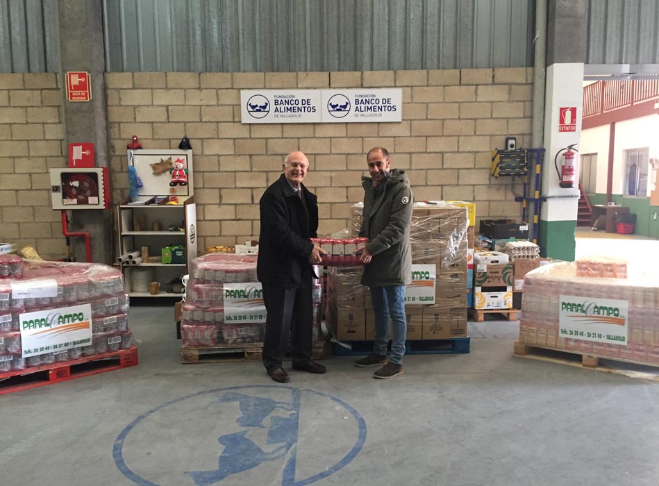 Paralcampo entrega de 2.000 kg de alimentos al Banco de Alimentos de Valladolid