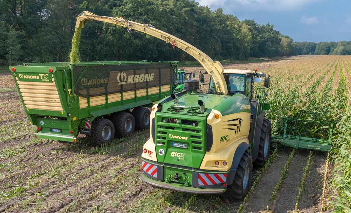 BiG X 1180 de KRONE la picadora de forraje más potente del mundo