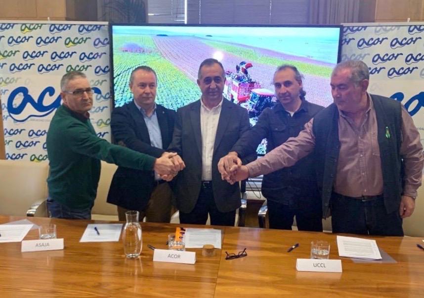 ACOR y las OPAS firman una propuesta por la sostenibilidad del sector remolachero-azucarero de Castilla y León
