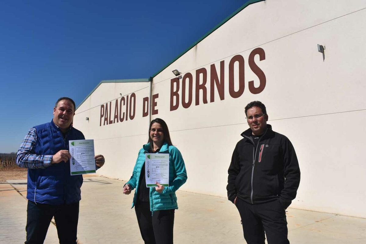 Palacio de Bornos primera bodega de España certificada en Ecomethod