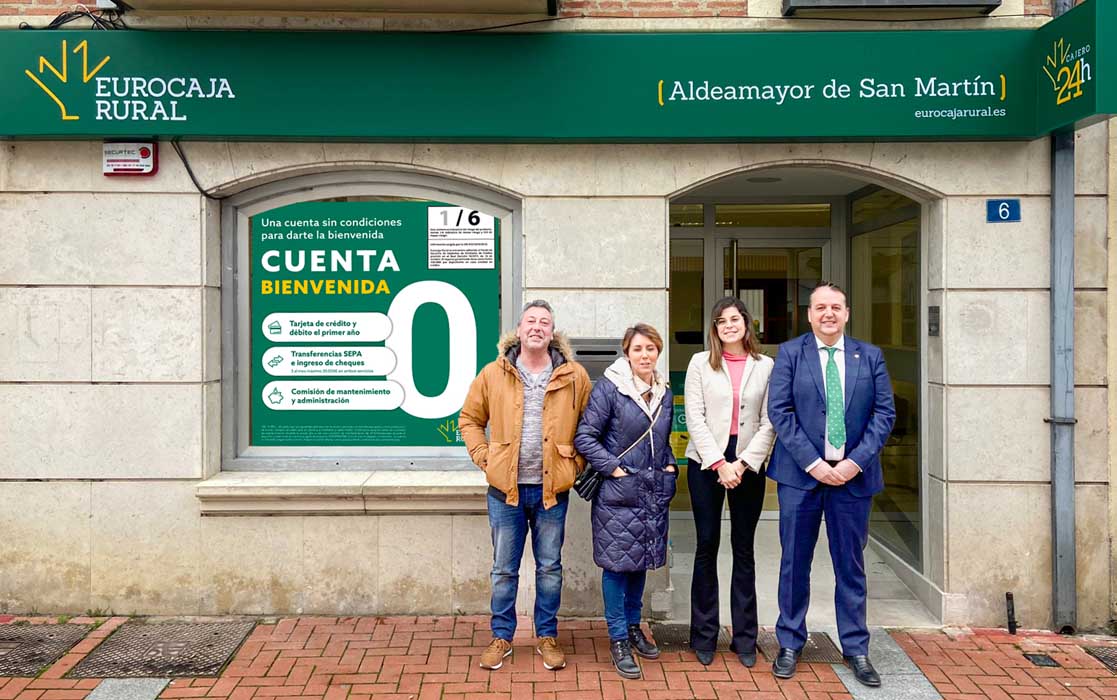 Eurocaja Rural sigue apostando por nuestros pueblos abre oficina en Aldeamayor de San Martín