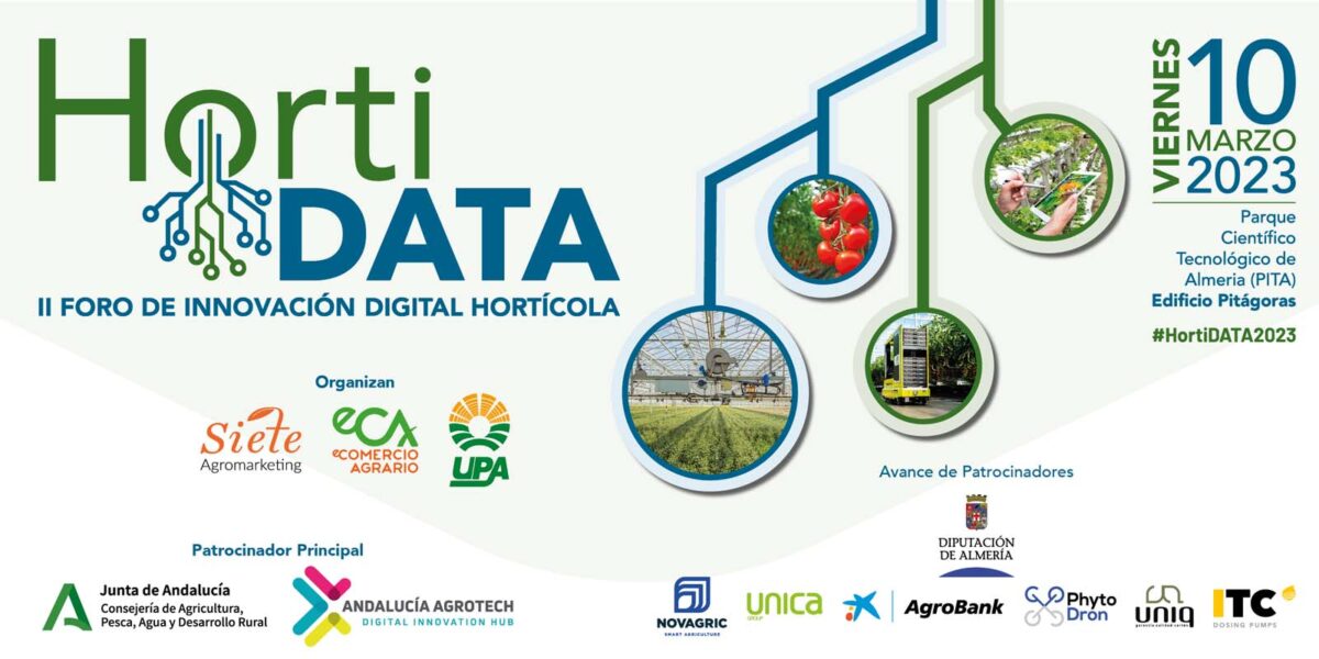 Almería acoge el próximo 10 de marzo el II Foro HortiDATA 2023