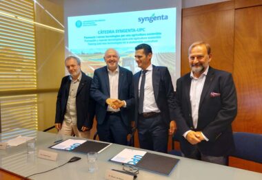 La Universitat Politècnica de Catalunya y Syngenta presentan la Cátedra de formación y nuevas tecnologías para una agricultura sostenible