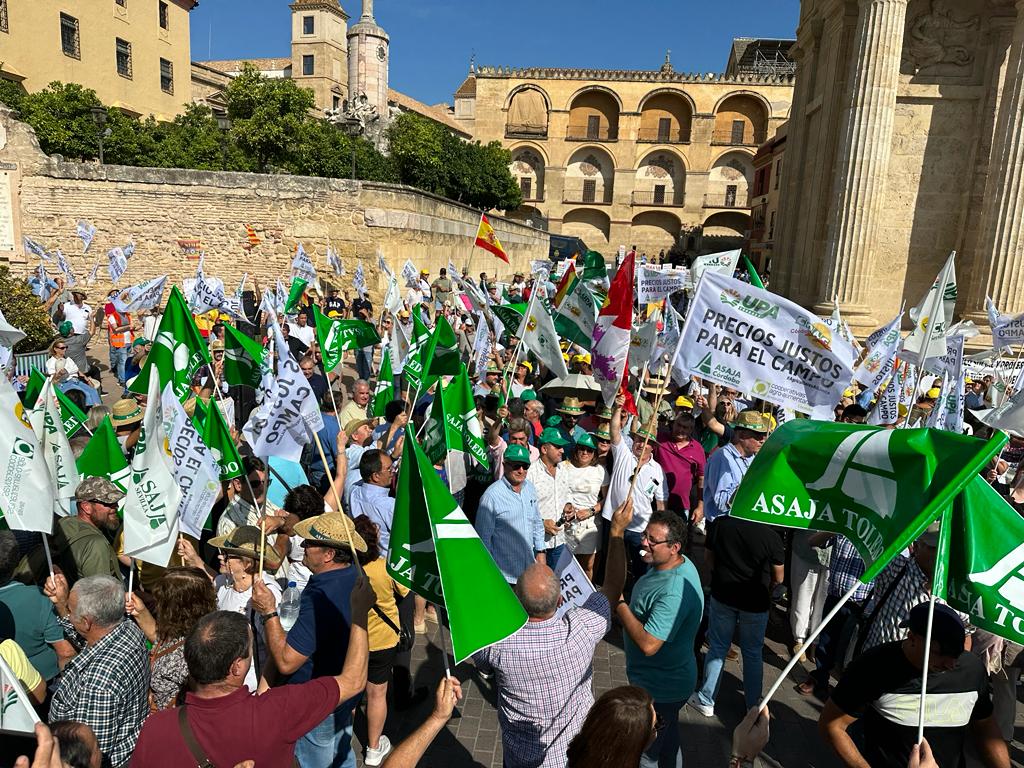 Asaja Castilla y León se suma a la protesta del campo español ante los ministros de la UE en Córdoba