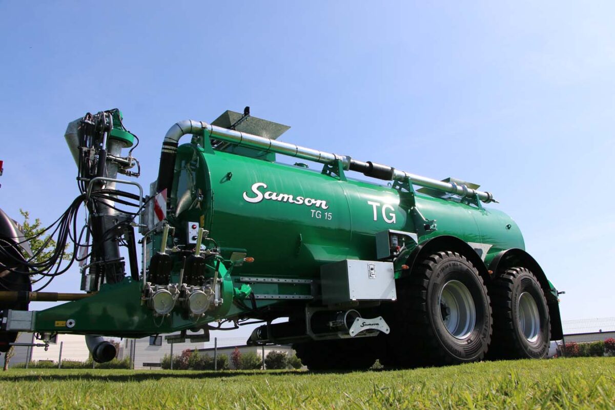 Ampliada la gama de cubas de estiércol de Samson con el nuevo modelo TG 15